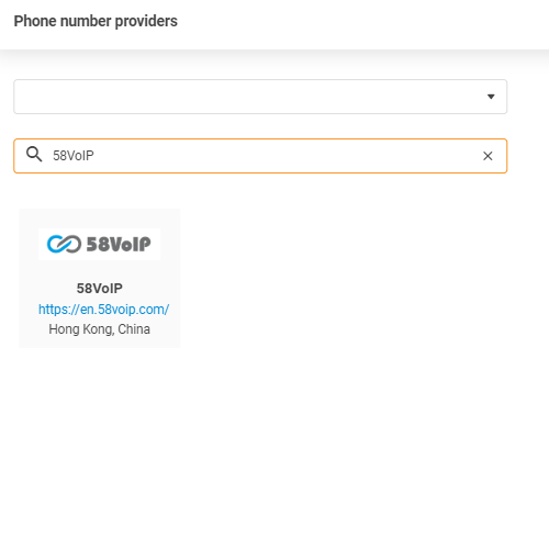 58VoIP-provider
