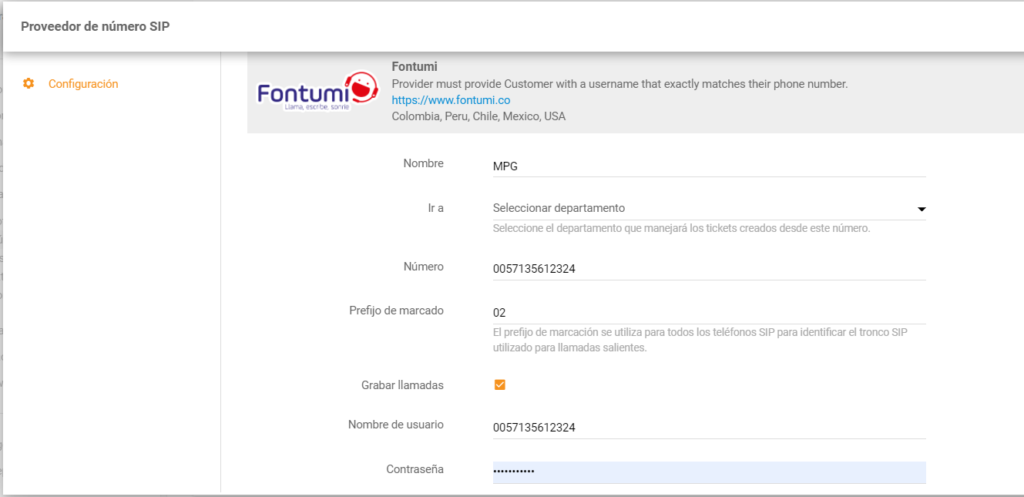 Fontumi credentials