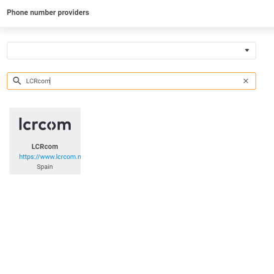 LCRcom-providerselectie in LiveAgent