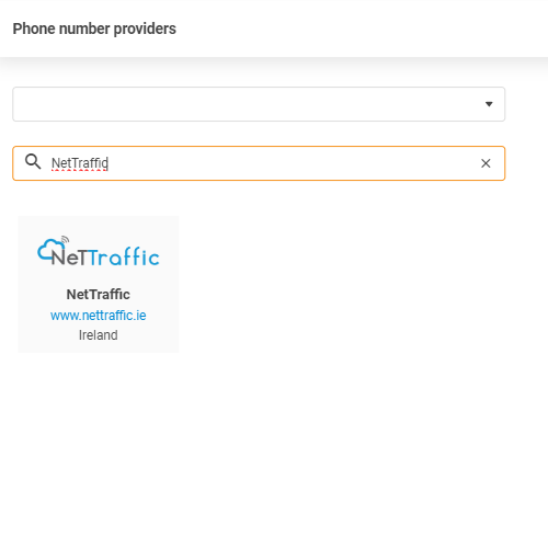 NetTraffic-providerselectie in LiveAgent
