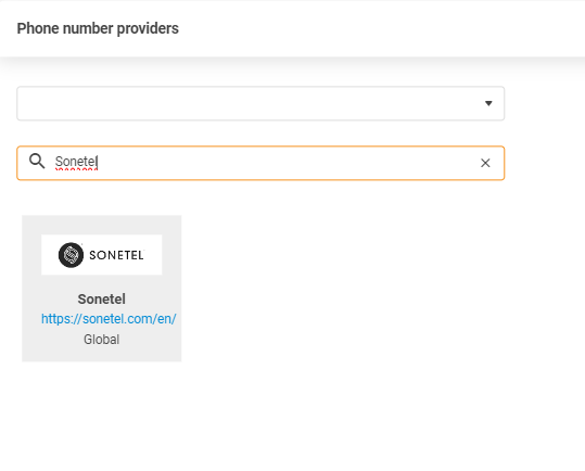Sonetel-provider