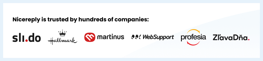 Bedrijven vertrouwd door Nicereply