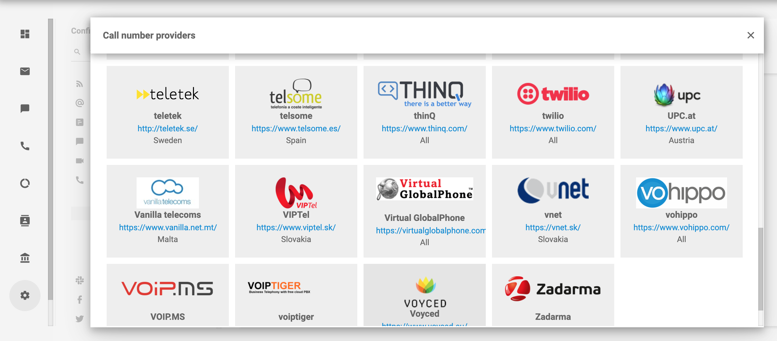 VOIP Twilio integratie in LiveAgent