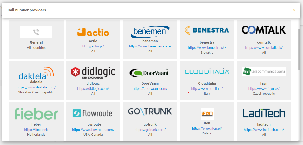 Magenta VoIP integratie met LiveAgent
