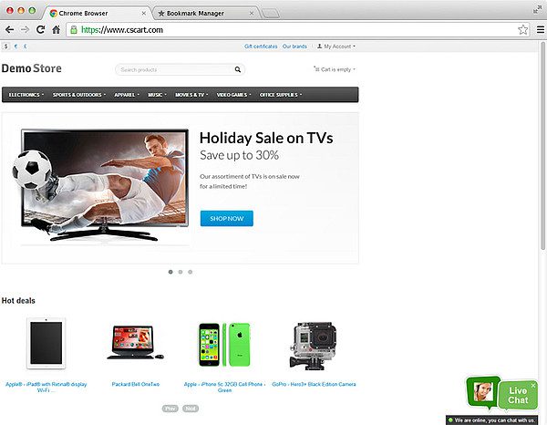 CS-Cart LiveAgent-integratie live