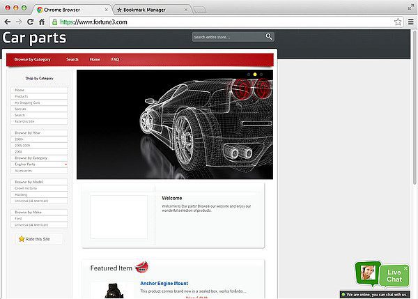 Fortune 3 live chat-integratie actief