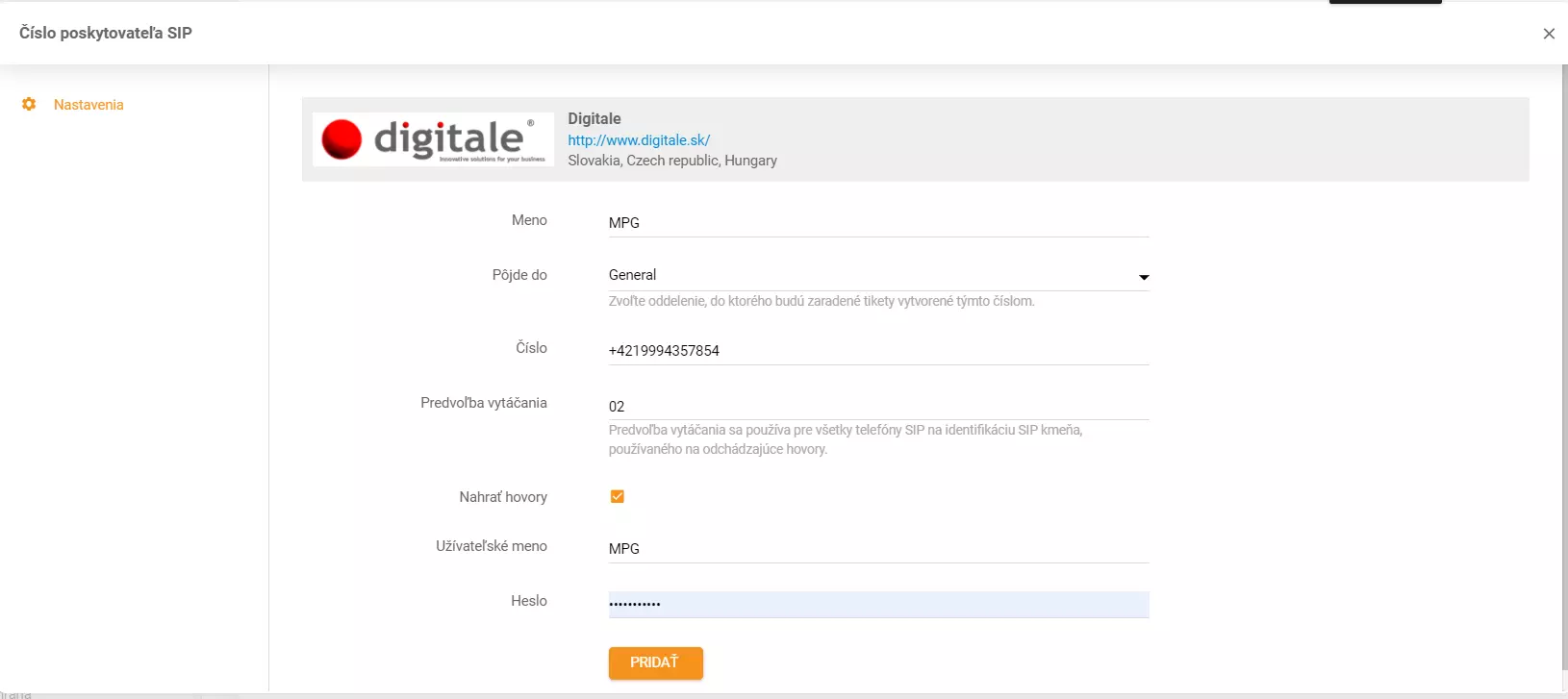 Digitale-inloggegevens instellen