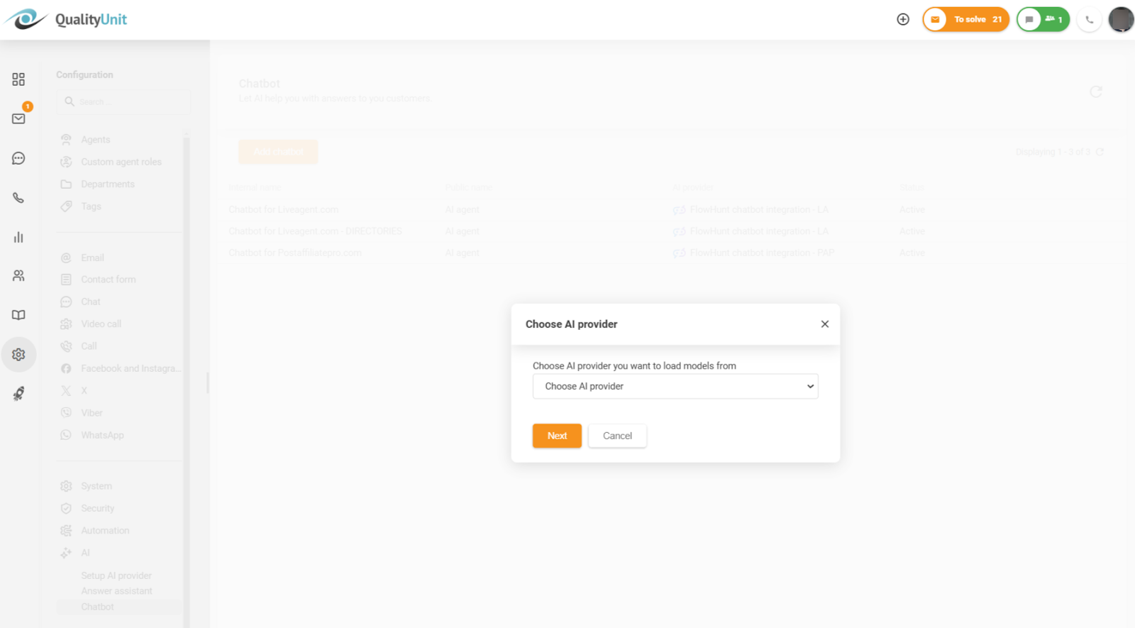 AI-chatbotprovider kiezen