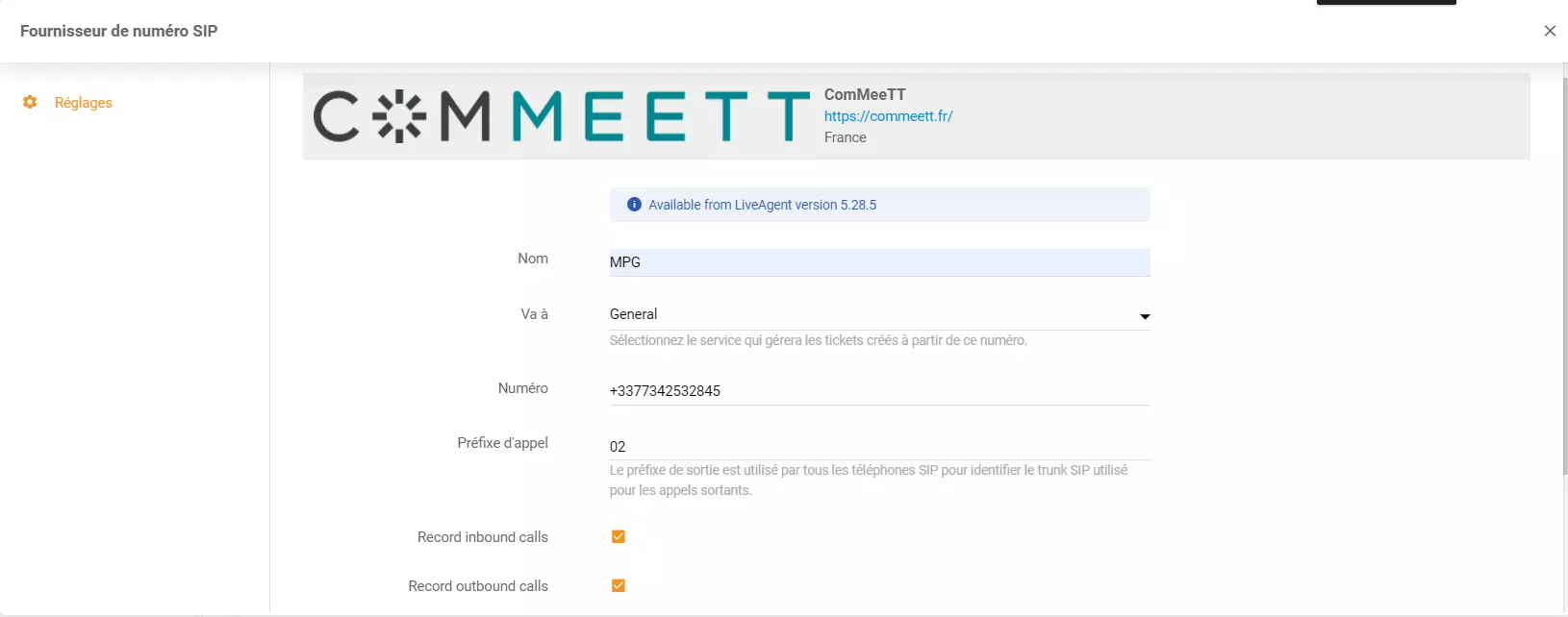 ComMeeTT credentials