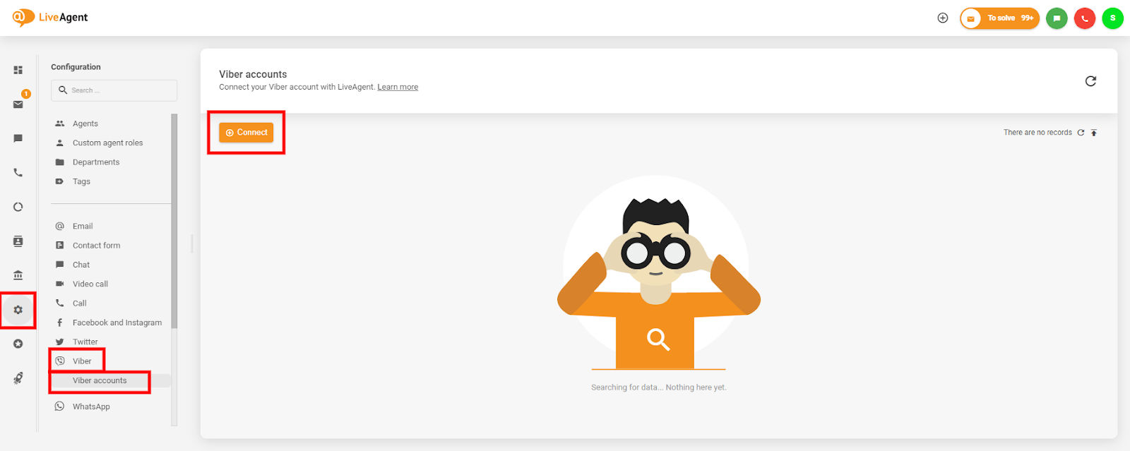 Hoe je Viber-integratie in LiveAgent-paneel kunt vinden