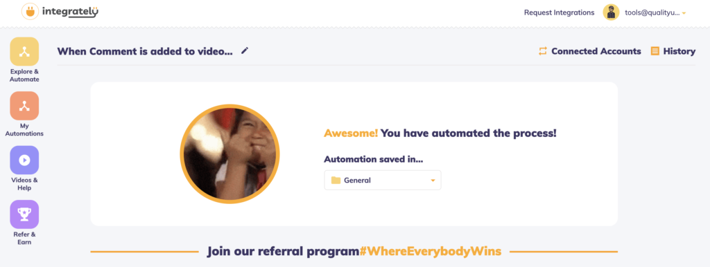 Afwerkingswerk tussen LiveAgent en Youtube-integratie