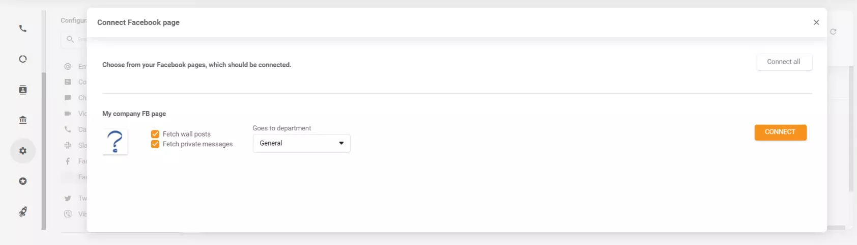 Opties aanvinken om prikbordberichten en privéberichten op te halen