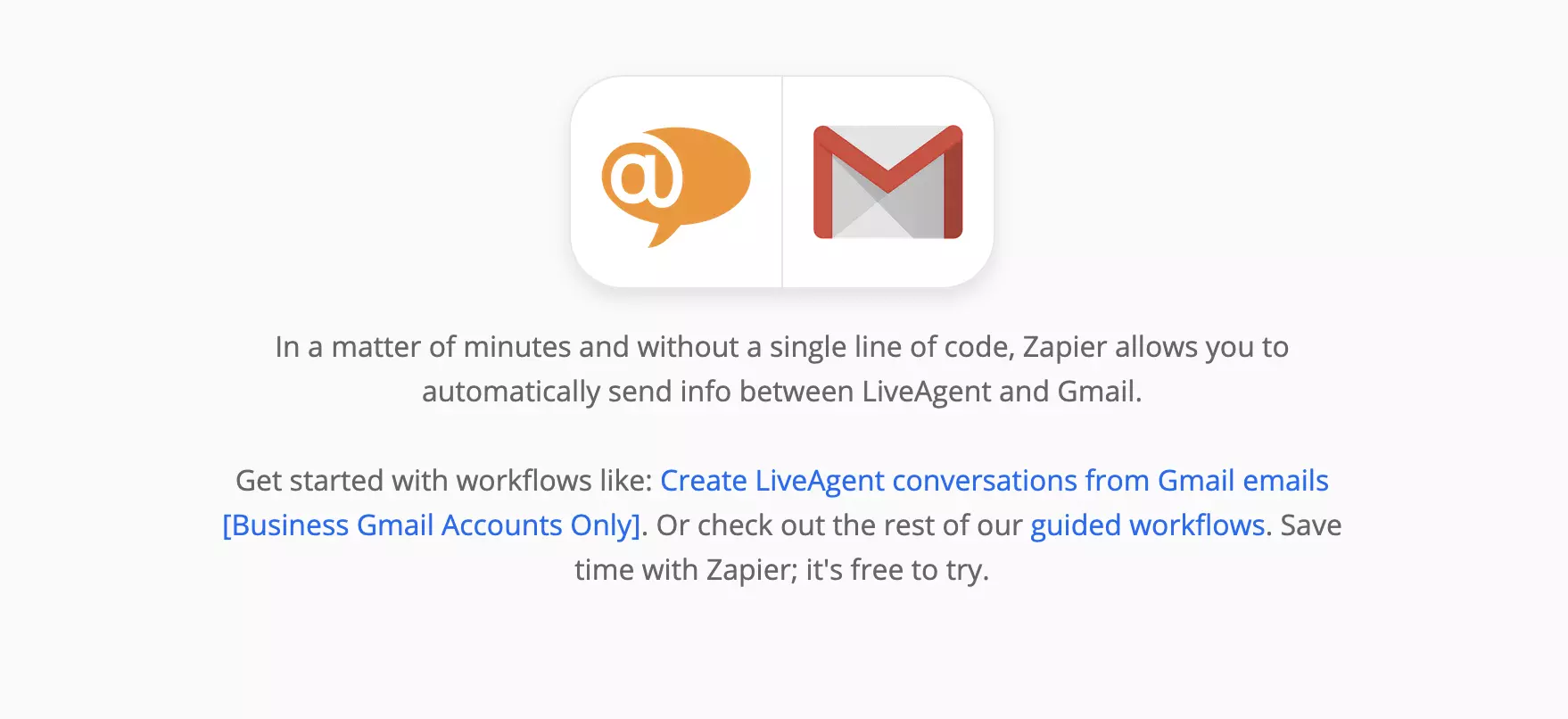 LiveAgent en Gmail-integratie op Zapier