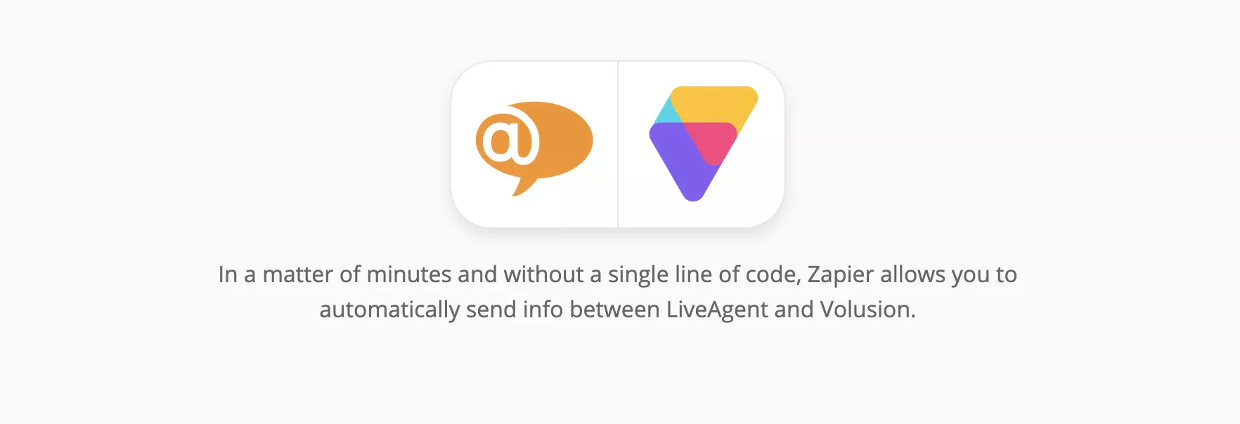 LiveAgent en Volusion-integratie op Zapier