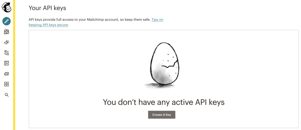 Een API-sleutel in Mailchimp maken om te integreren met LiveAgent