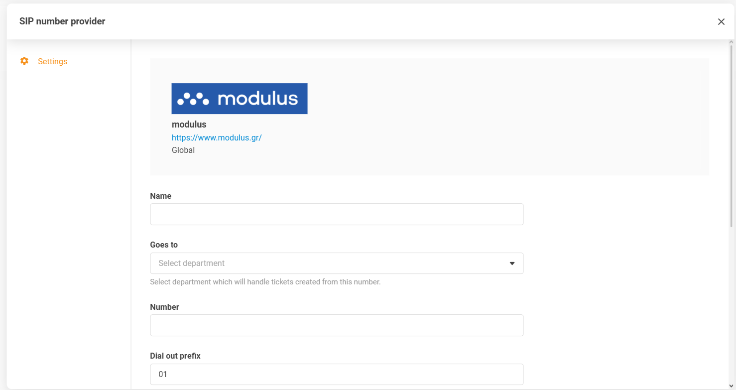 Modulus integratie in LiveAgent