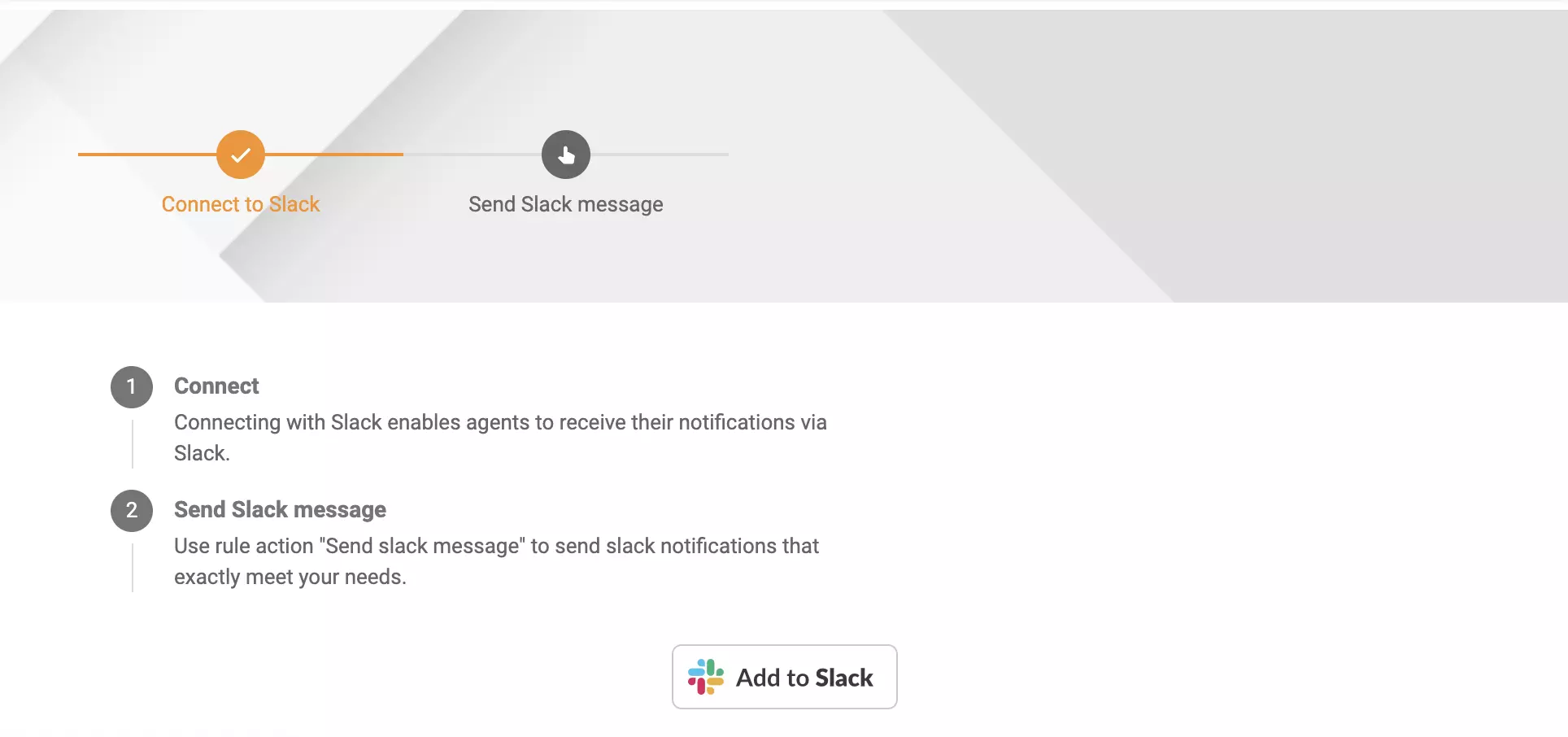 Slack-kanaal in de configuratiesectie van LiveAgent
