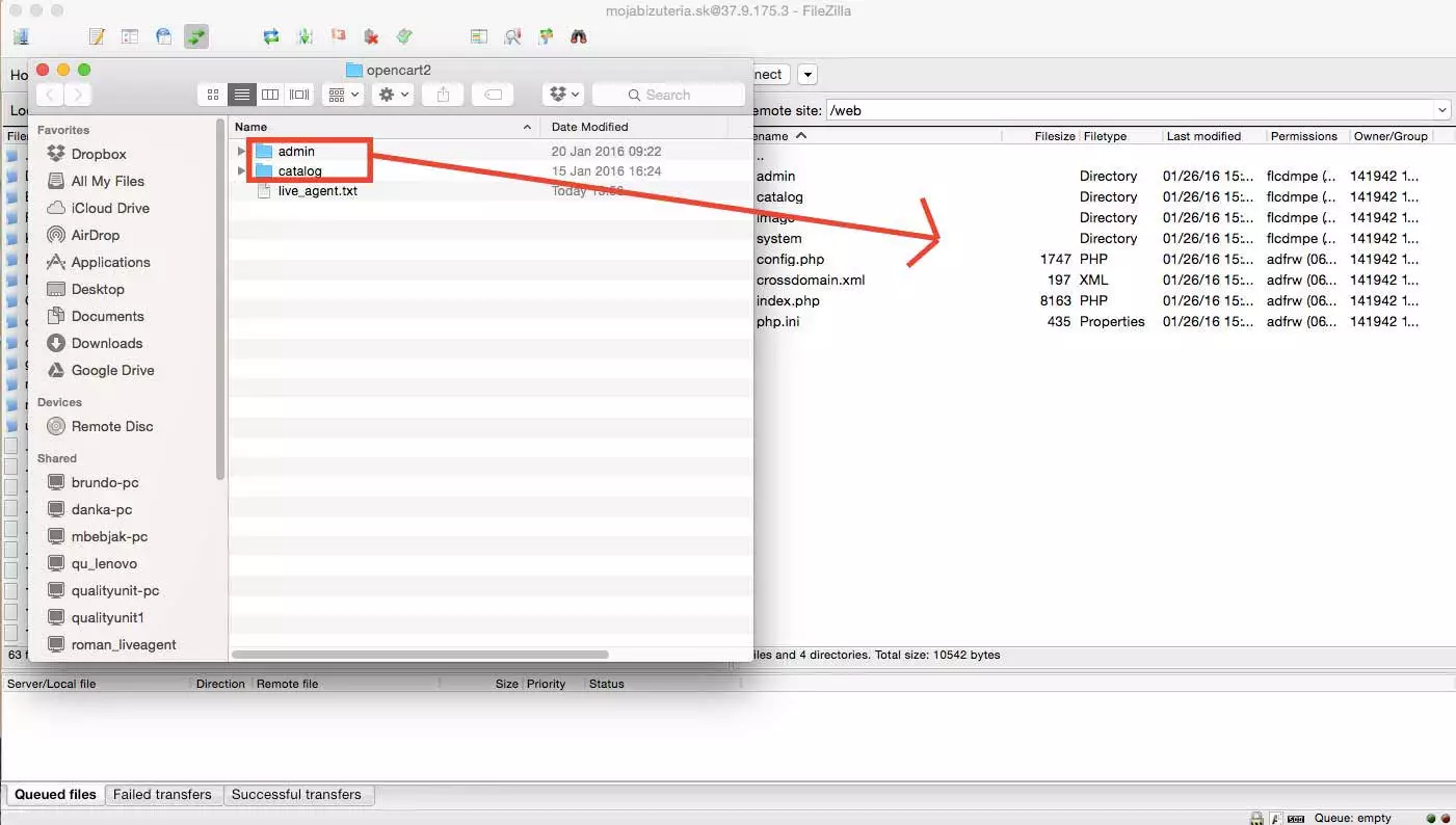 OpenCart LiveAgent-integratie - Bestanden uploaden
