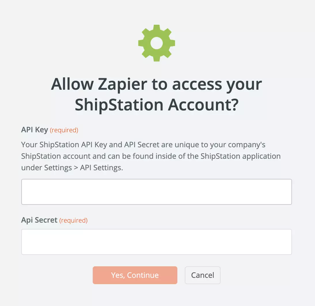 ShipStation API-instellingen