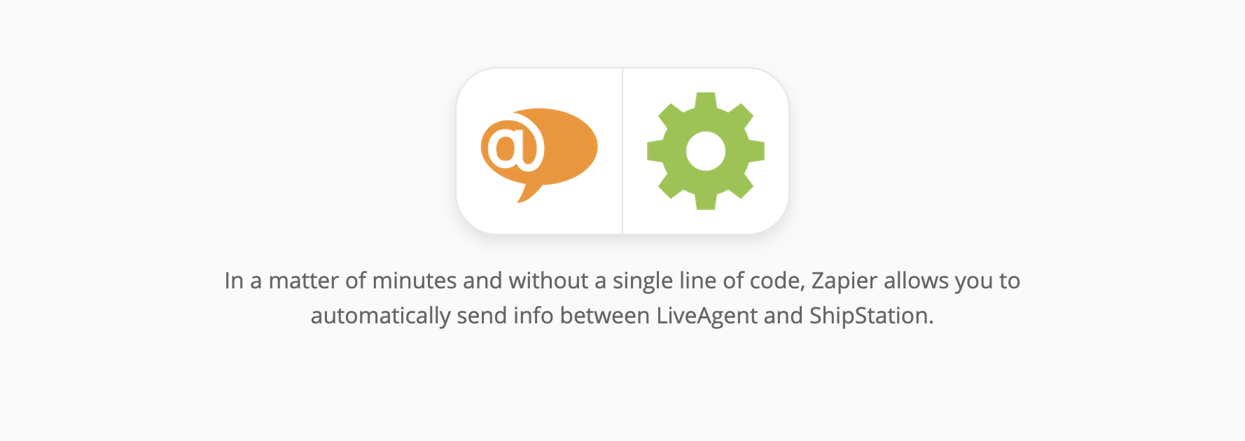 LiveAgent en ShipStation integratiepagina op Zapier