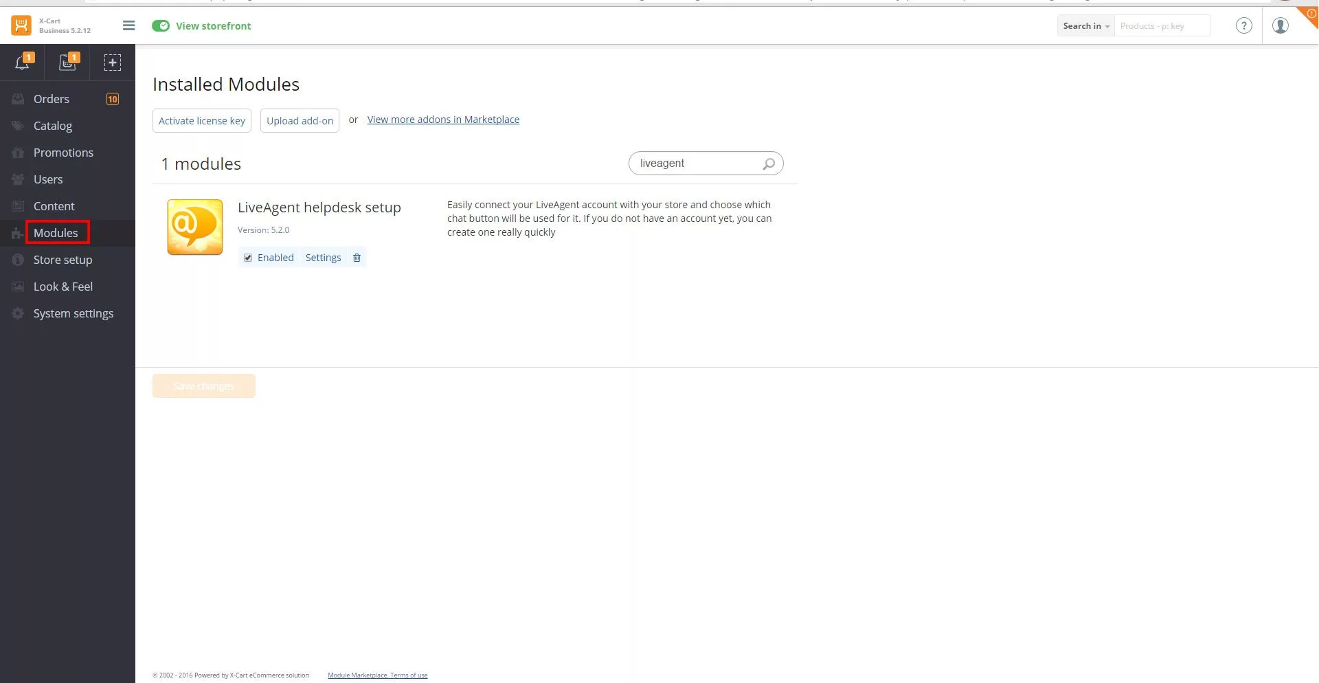X-Cart LiveAgent integratie instellen