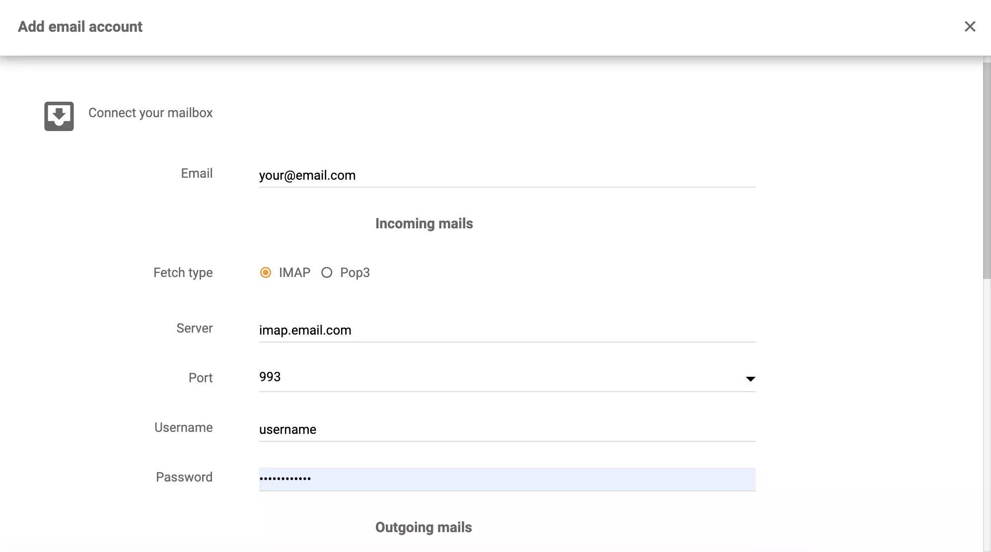Kopano-detailsconfiguratie in LiveAgent