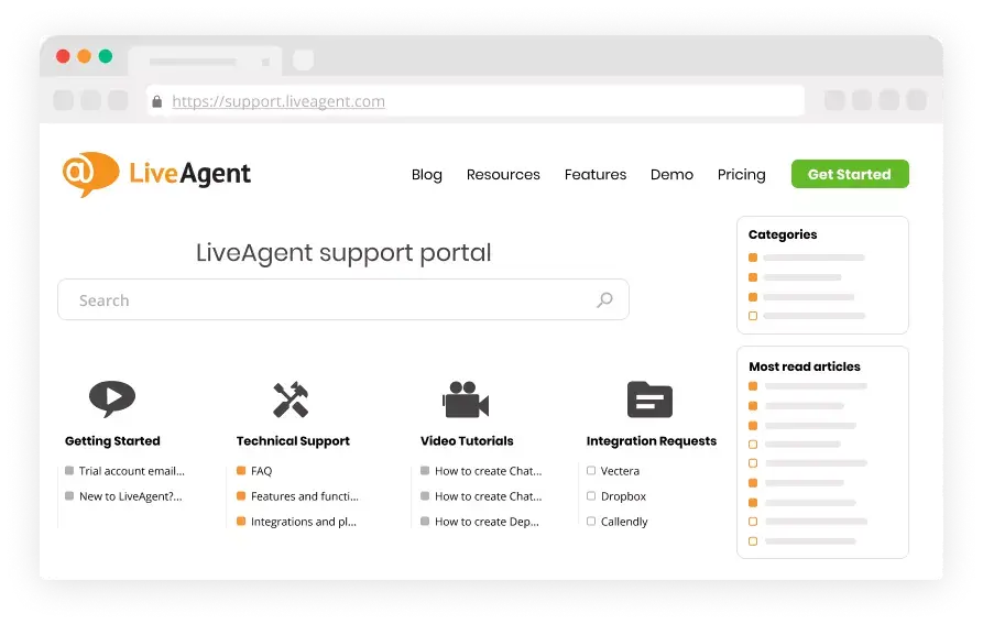 Klantenportalsoftware - LiveAgent