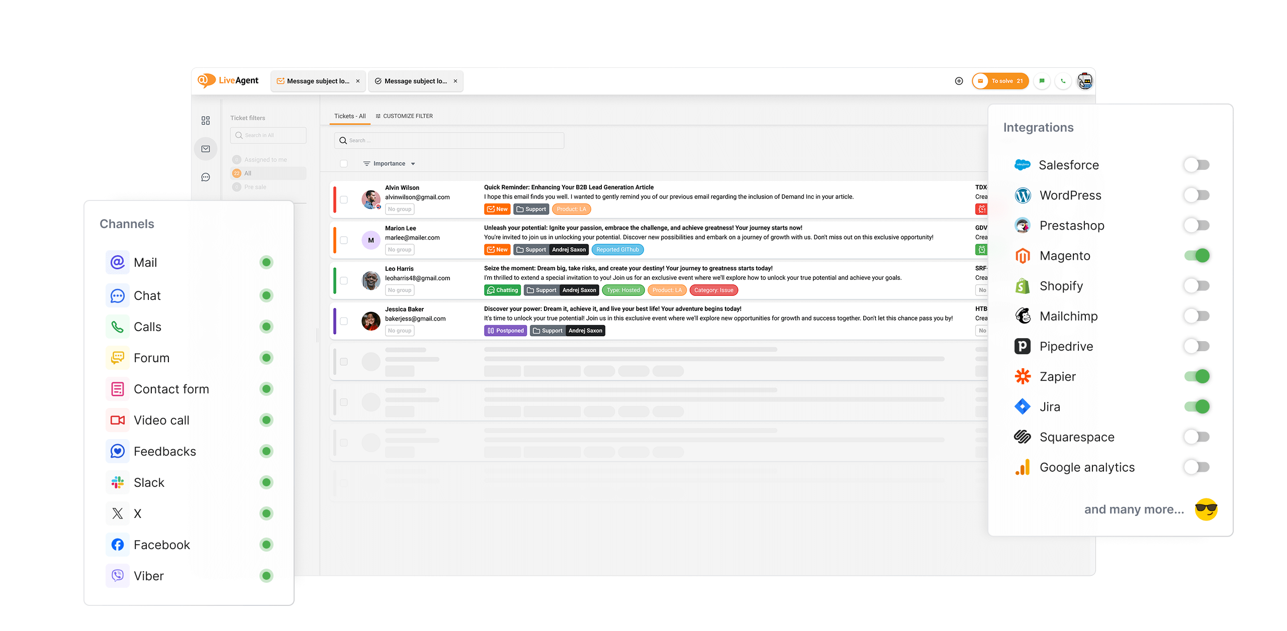 Maak verbinding met uw klanten op alle kanalen
