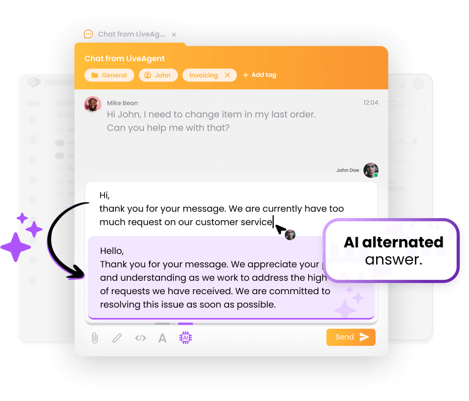 LiveAgent AI-assistent
