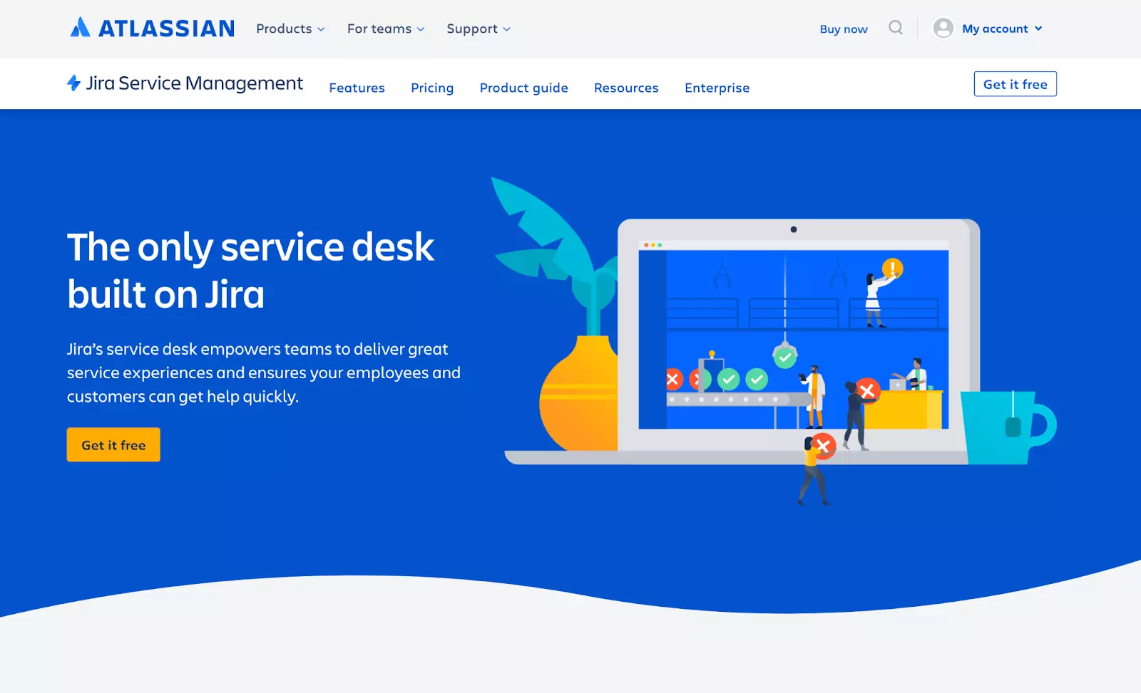 Jira ticketingsysteem homepage