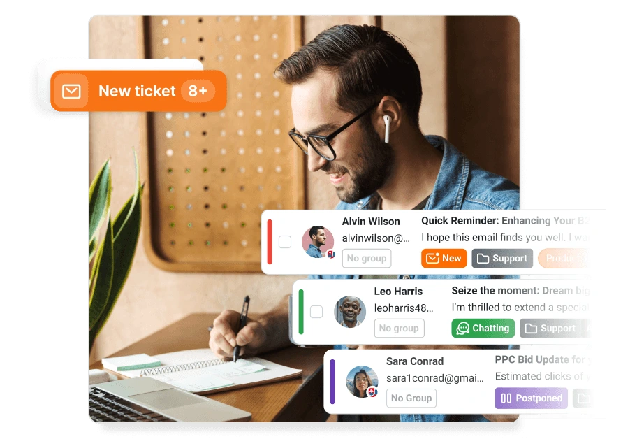 Ticketsoftware met AI-agenten