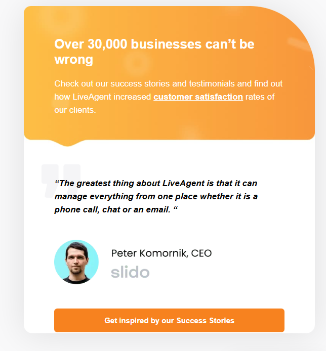 Waarom bedrijven LiveAgent vertrouwen