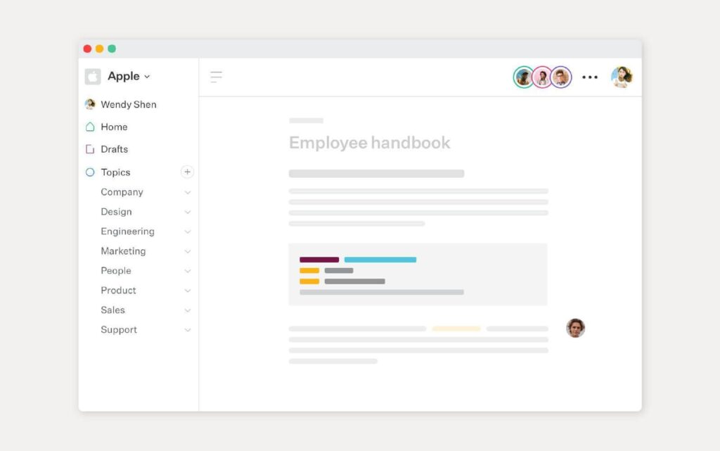 Screenshot van Slab's kennisbank oplossing