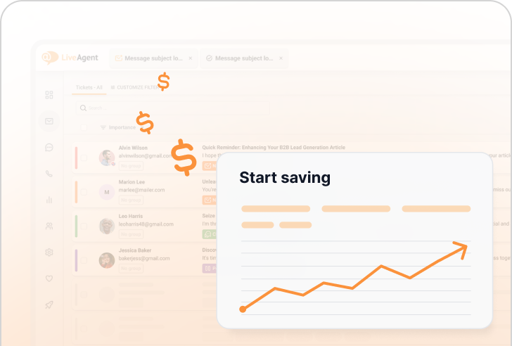 Bespaar 75% op LiveAgent