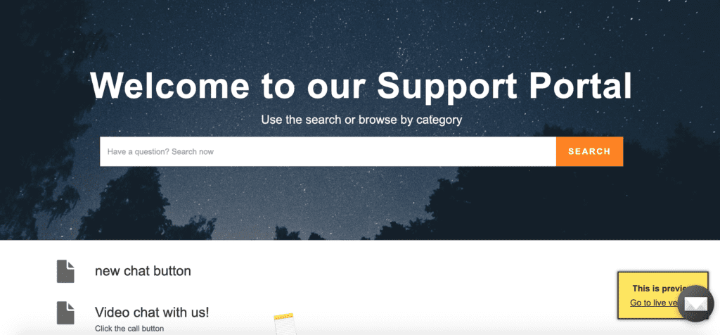 Een voorbeeld van een klantportaal