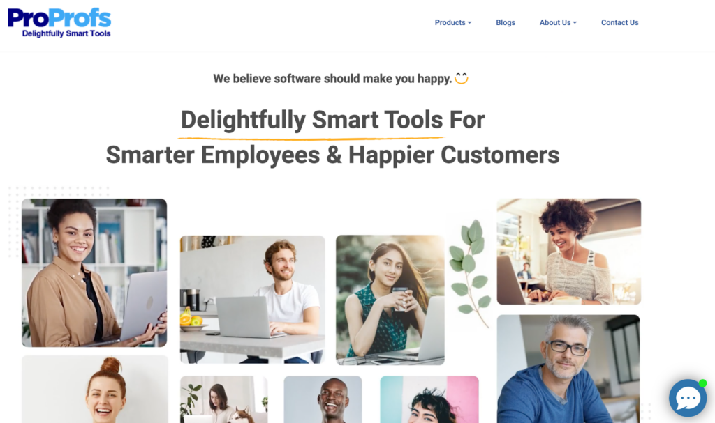 ProProfs kennisbank software startpagina