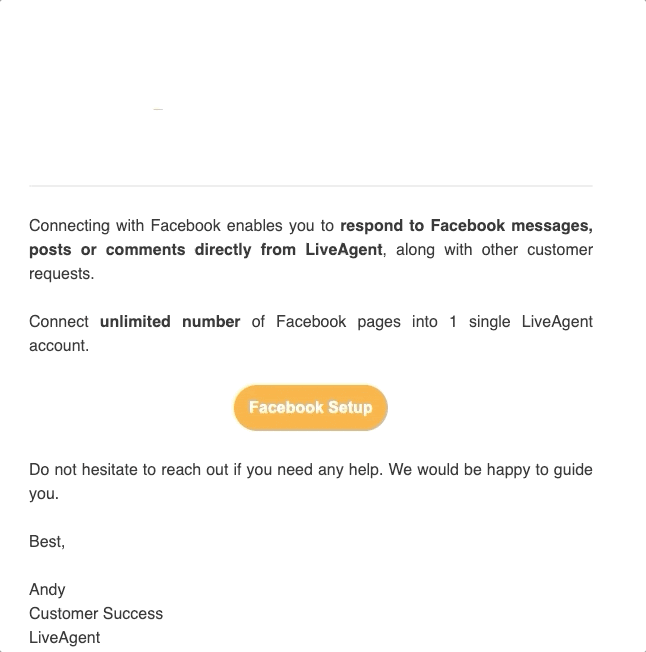 Voorbeeld van een uitnodigingsemail